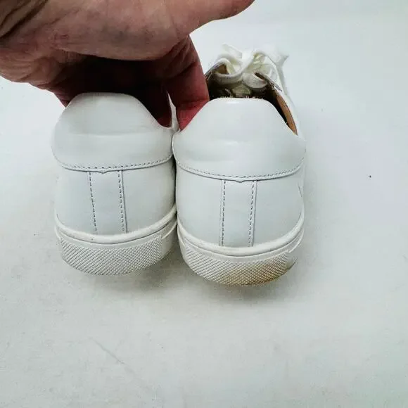 Quince White Leather Low-Top Sneakers with Tan Lining - Picture 9 of 14